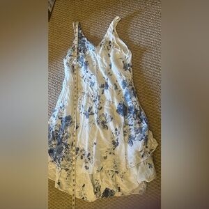 Shiva Fashions White Linen Dress